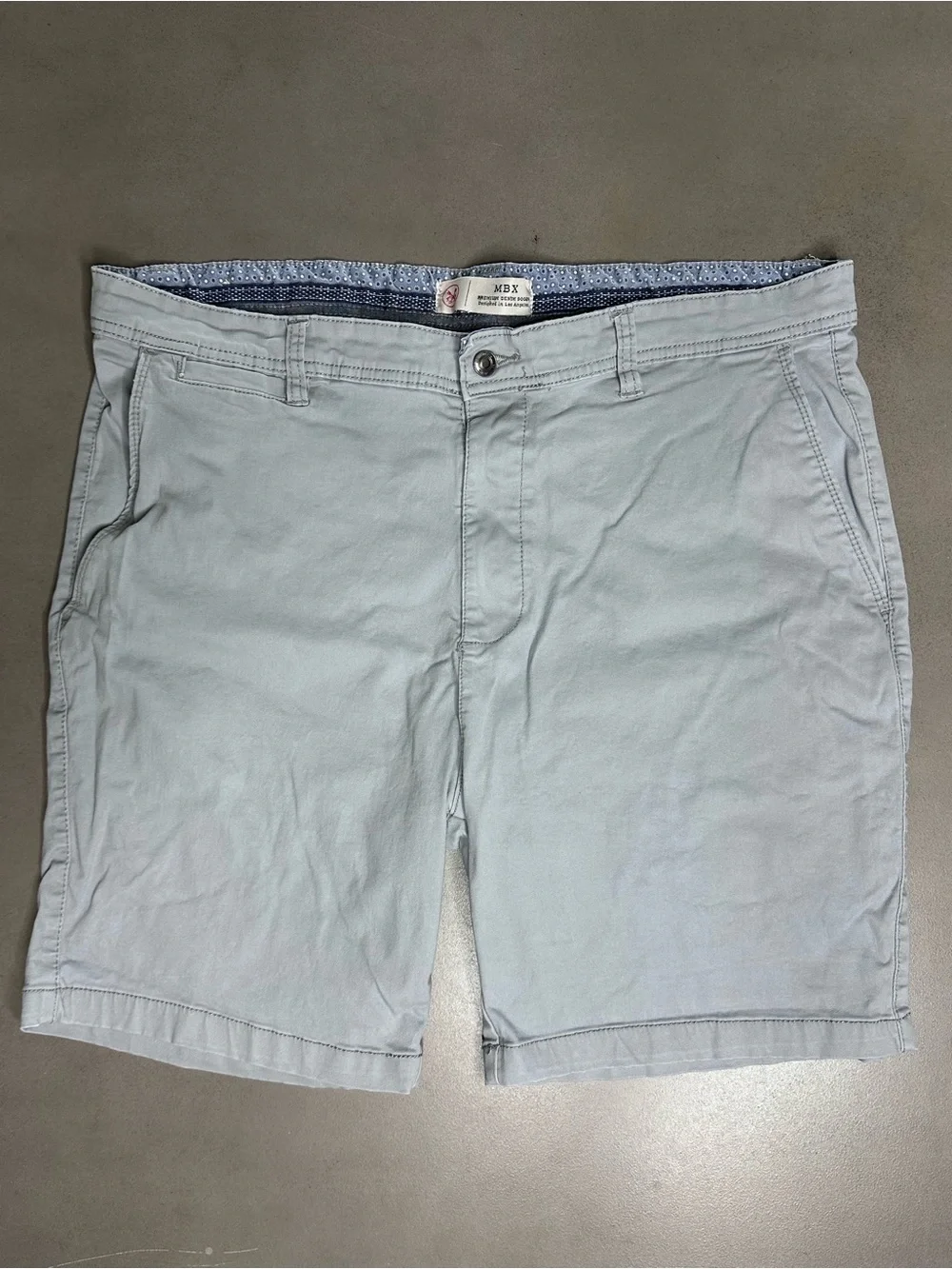 MBX Premium Denim Goods Light Grey Men’s Shorts - 36